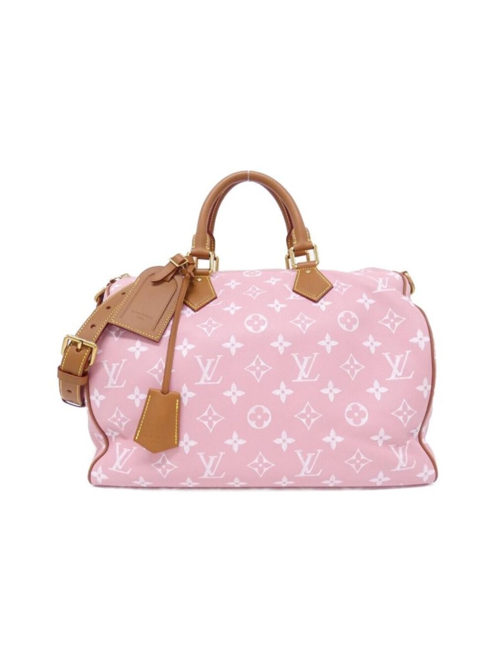 Louis Vuitton Monogram Leather Speedy P9 Bandouliere 40 Boston Bag